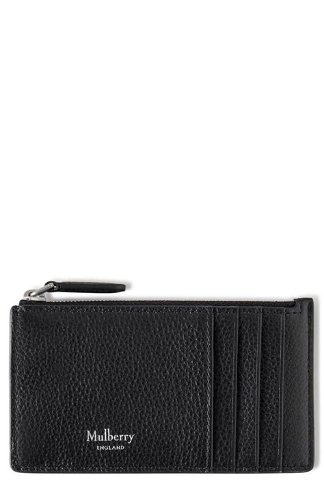 Mulberry Continental Zip Leather Card Holder .